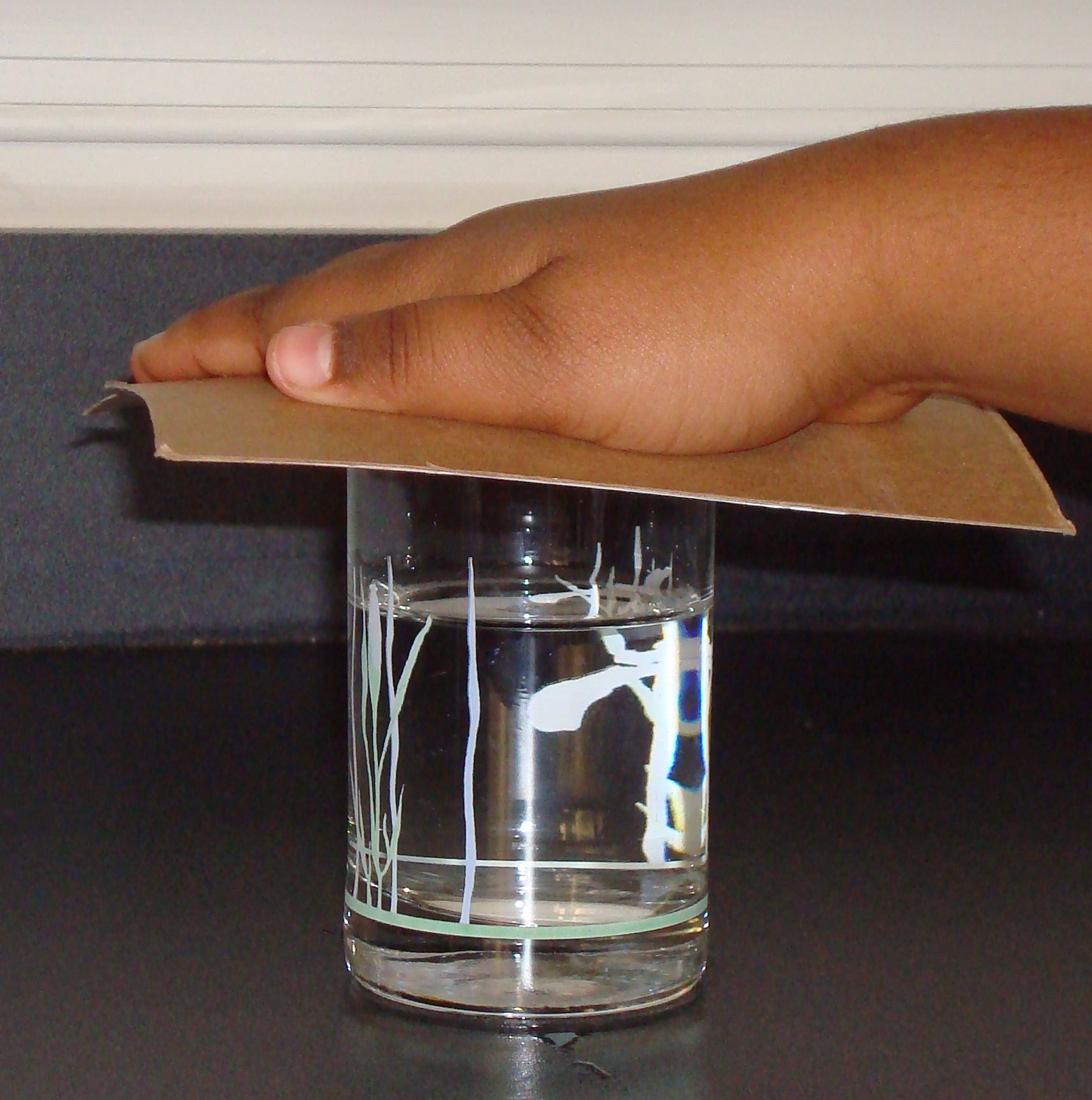 water in glass