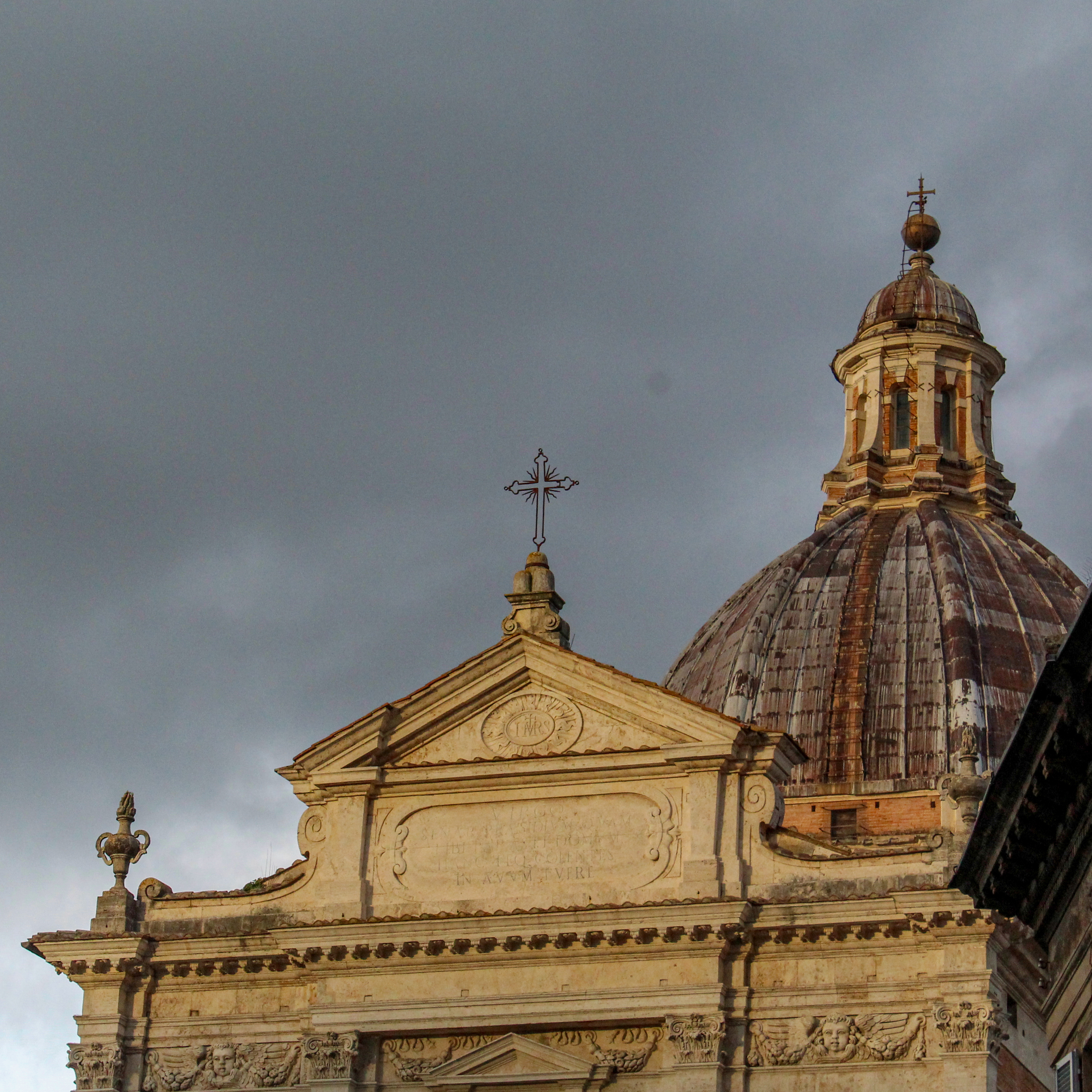 Image of the top of a church.