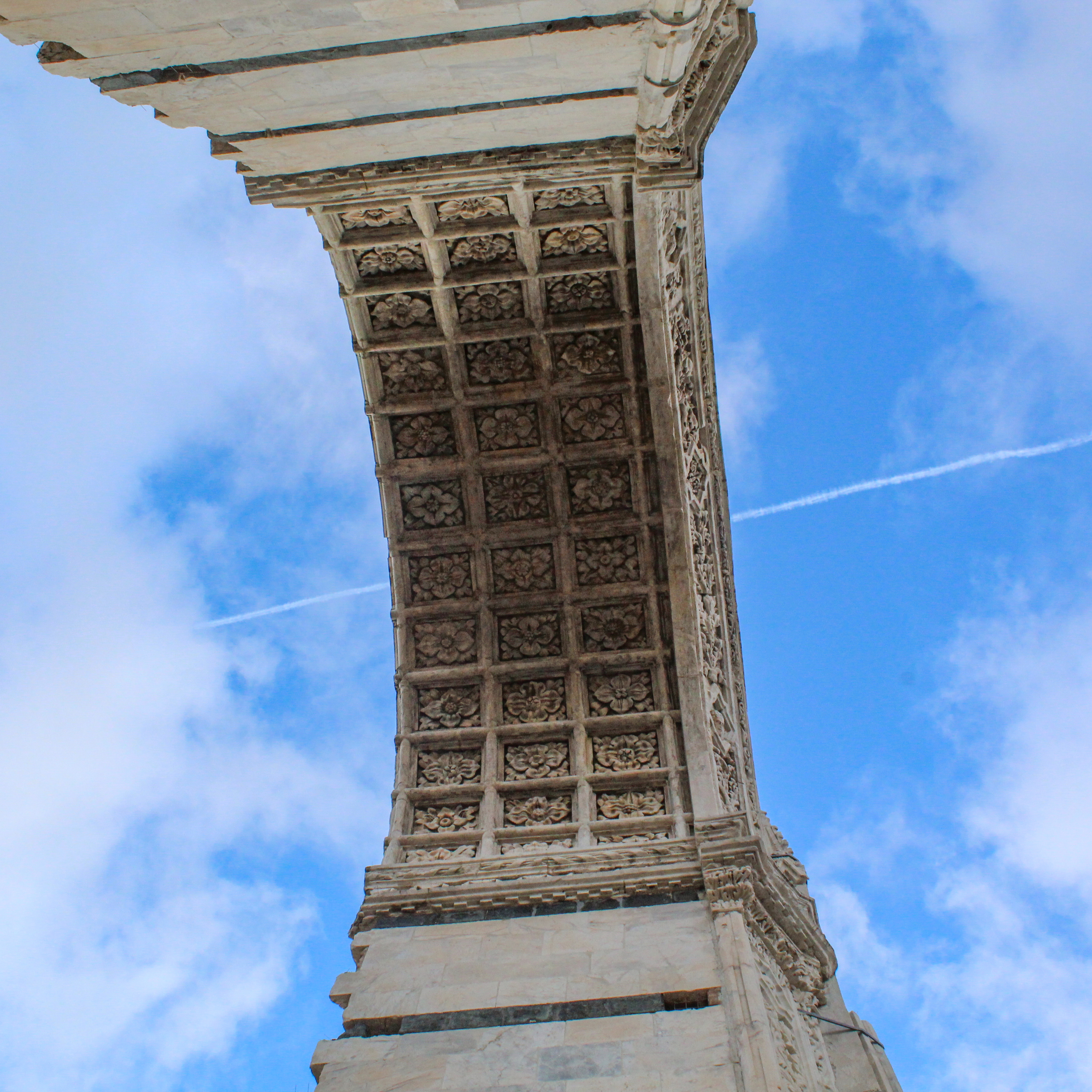 Image of an arch in the sky.