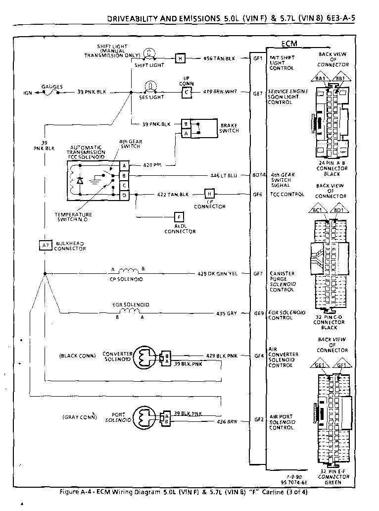 My 85 Z28 and Changing a '165 ECM to a '730 engine layout diagram 