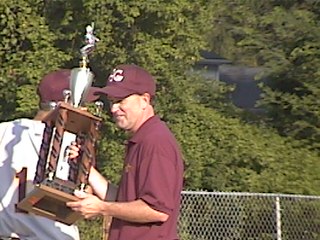 Scott McCoy with the trophy