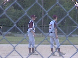 Kevin and Eddie between Innings