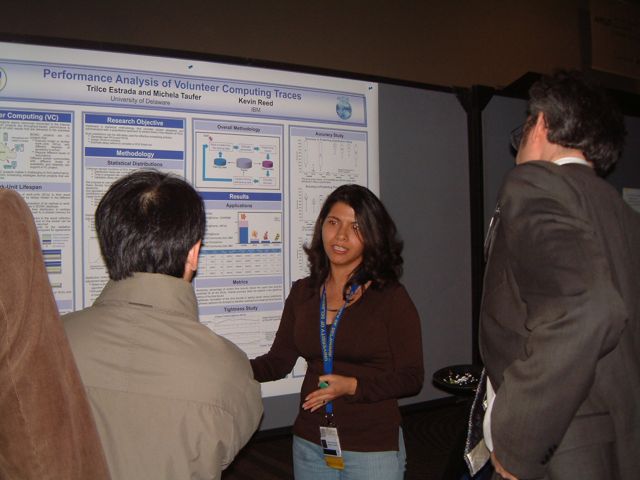 Trilce at the SC poster presentation