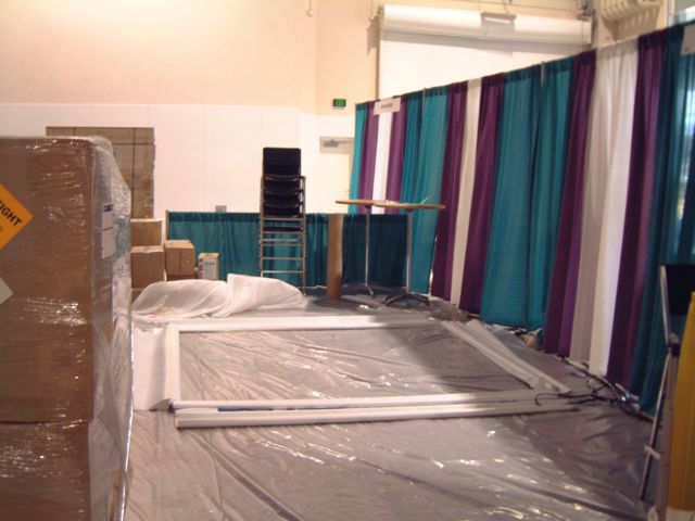 Our (still empty) booth (01)