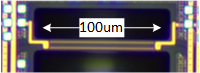 Thermo-optic Heater Chip Micrograph